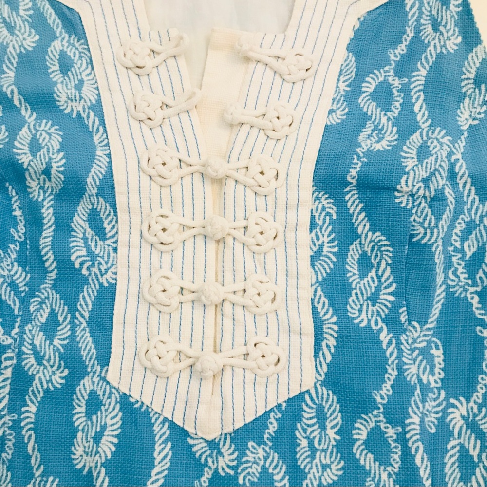 Lilly Pulitzer Cotton Rope Blue Nautical Dress 4 - Picture 8 of 8